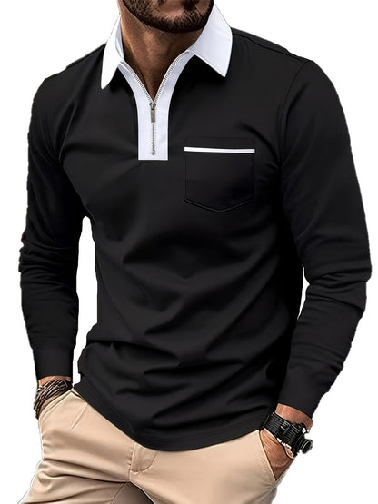 Blair Zip Placket Long Sleeve Polo_9