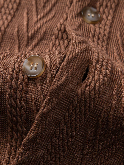 Griffin Textured Camp Collar Shirt and Trouser Set_16