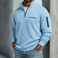 Chester Textured Knit Quarter Zip Pullover