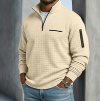 Chester Textured Knit Quarter Zip Pullover