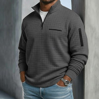 Chester Textured Knit Quarter Zip Pullover