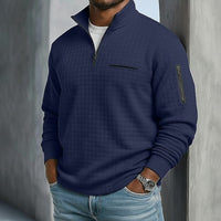 Chester Textured Knit Quarter Zip Pullover