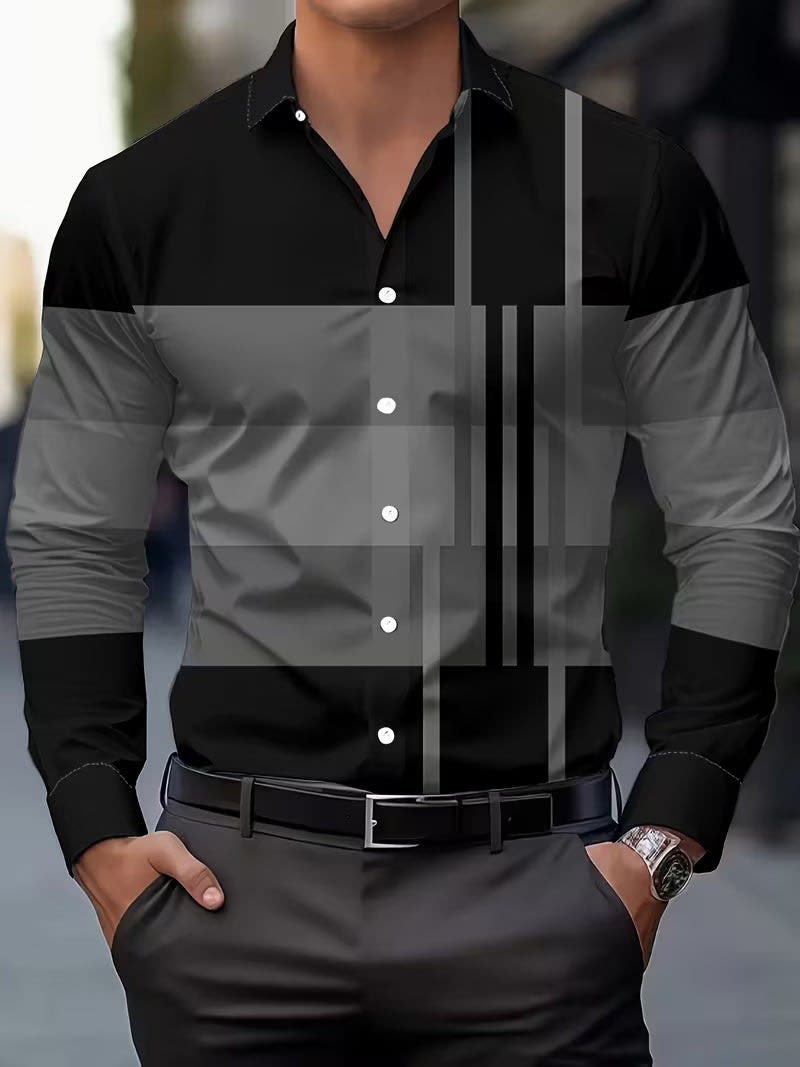 Payton Large Check Long Sleeve Shirt