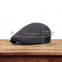 Ronan Lightweight Ribbed Flat Cap