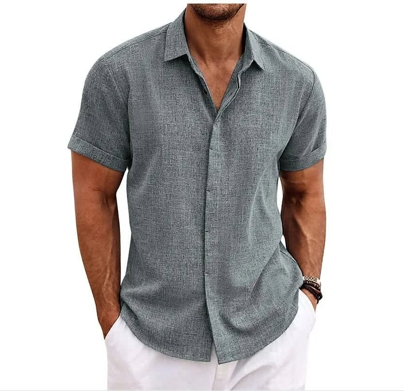 Barlow Linen Blend Short Sleeve Shirt_3