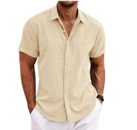 Barlow Linen Blend Short Sleeve Shirt