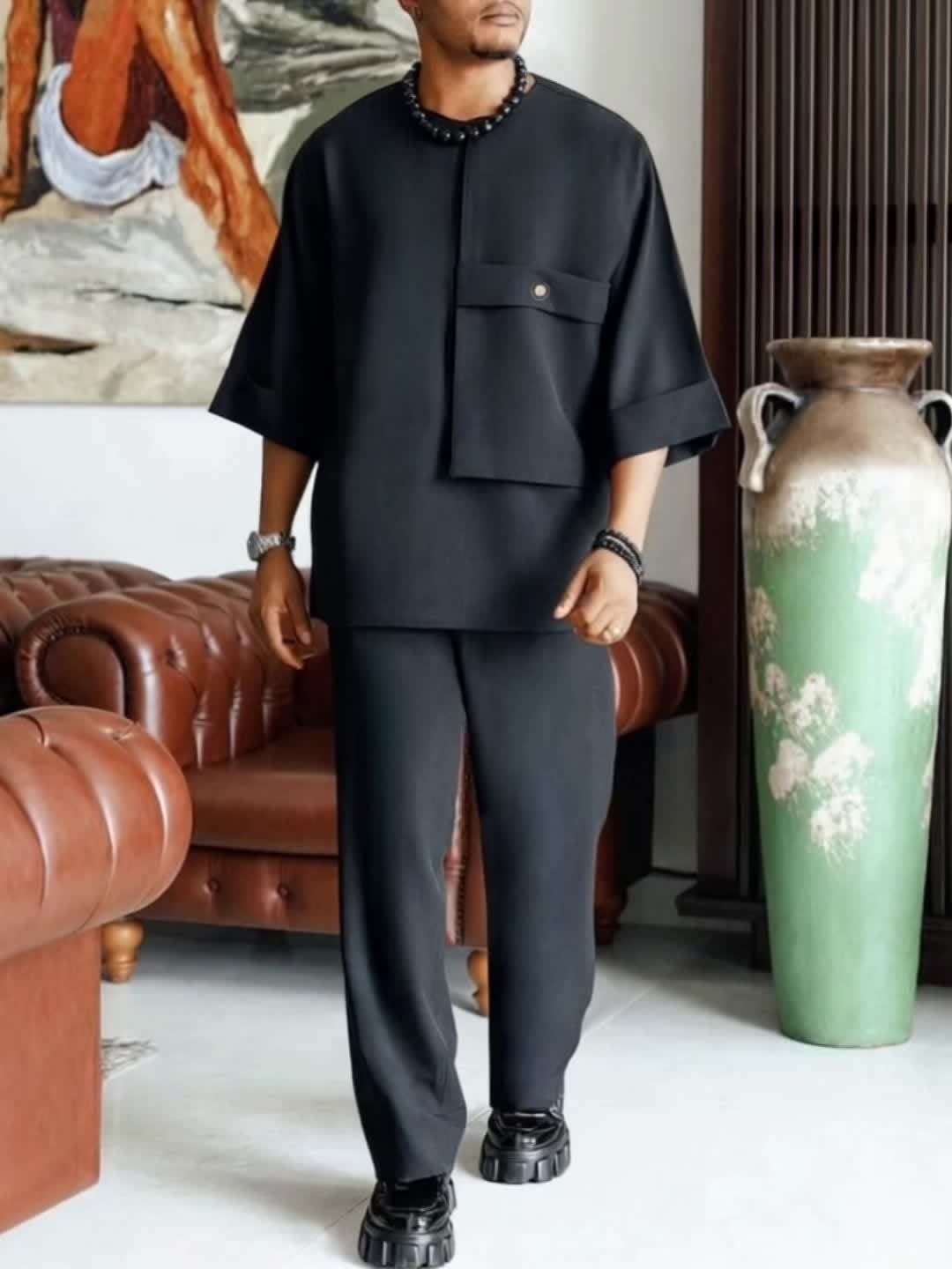 Mostyn Oversized Shirt and Trousers Set
