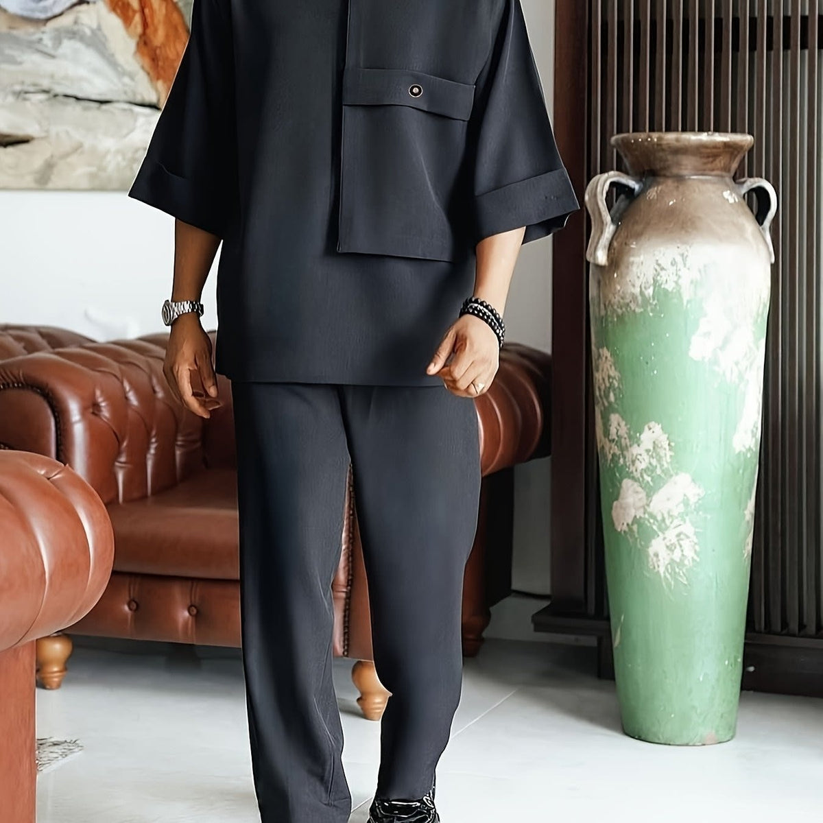 Mostyn Oversized Shirt and Trousers Set