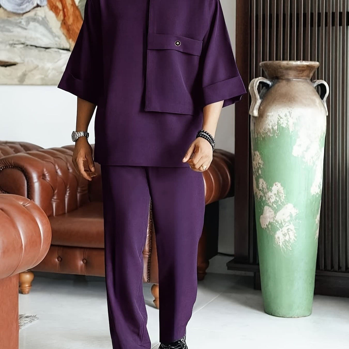 Mostyn Oversized Shirt and Trousers Set
