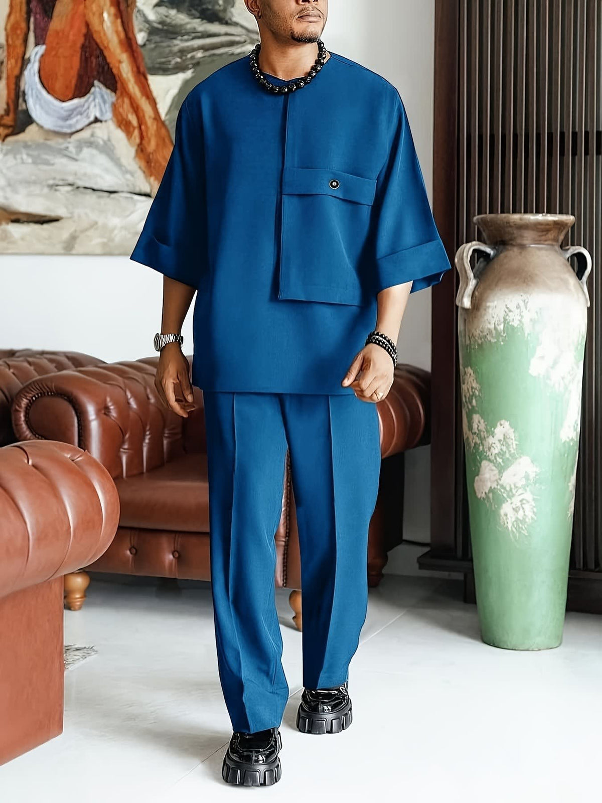 Mostyn Oversized Shirt and Trousers Set