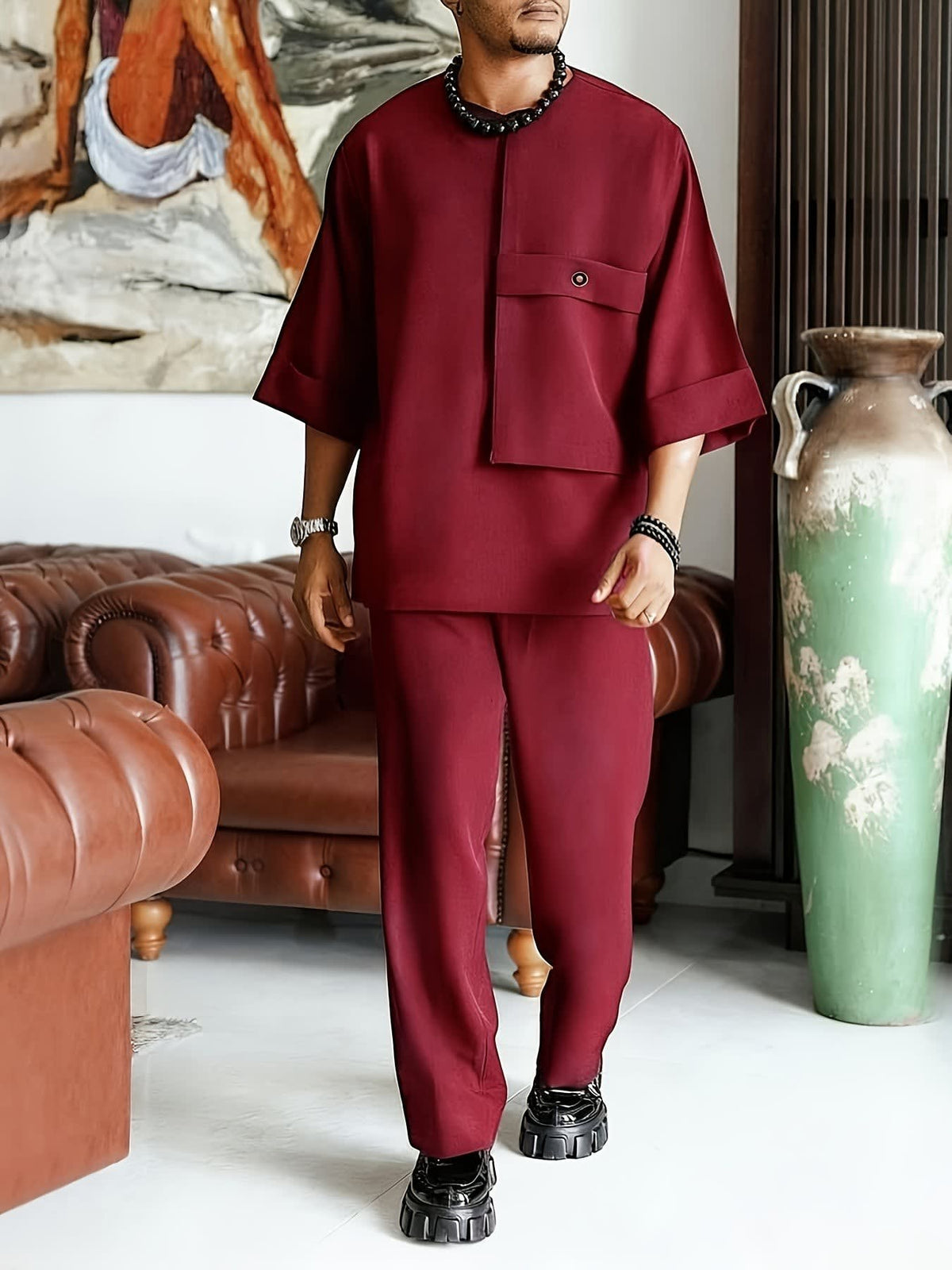 Mostyn Oversized Shirt and Trousers Set