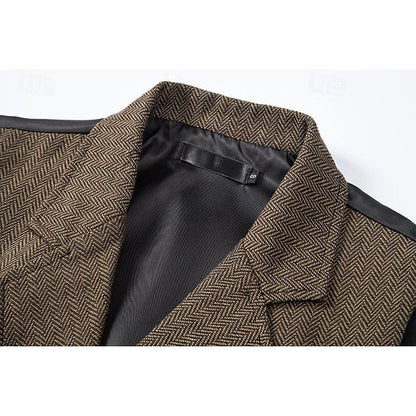 Denton Herringbone Tweed Double Breasted Waistcoat_6