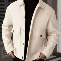 Dixon Brushed Flap Pocket Overshirt Jacket