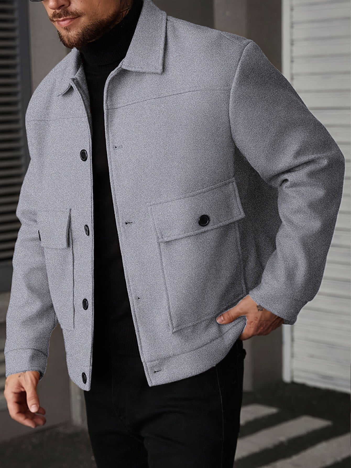 Dixon Brushed Flap Pocket Overshirt Jacket_11