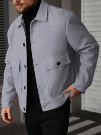 Dixon Brushed Flap Pocket Overshirt Jacket