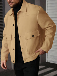 Dixon Brushed Flap Pocket Overshirt Jacket