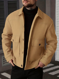 Dixon Brushed Flap Pocket Overshirt Jacket