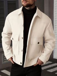 Dixon Brushed Flap Pocket Overshirt Jacket