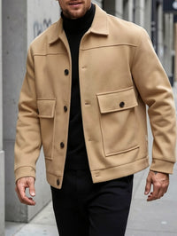 Dixon Brushed Flap Pocket Overshirt Jacket