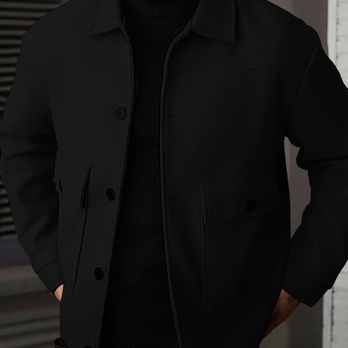 Dixon Brushed Flap Pocket Overshirt Jacket_22