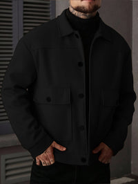 Dixon Brushed Flap Pocket Overshirt Jacket