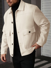 Dixon Brushed Flap Pocket Overshirt Jacket