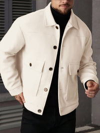 Dixon Brushed Flap Pocket Overshirt Jacket