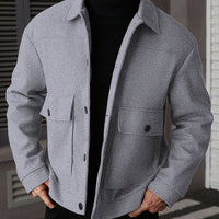 Dixon Brushed Flap Pocket Overshirt Jacket