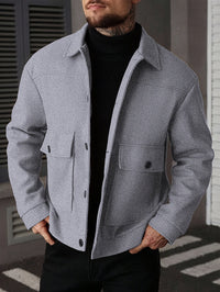 Dixon Brushed Flap Pocket Overshirt Jacket