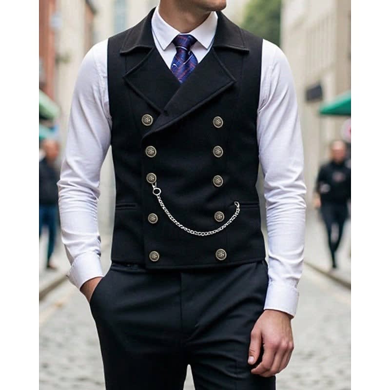 Gardner Double Breasted Peak Lapel Waistcoat