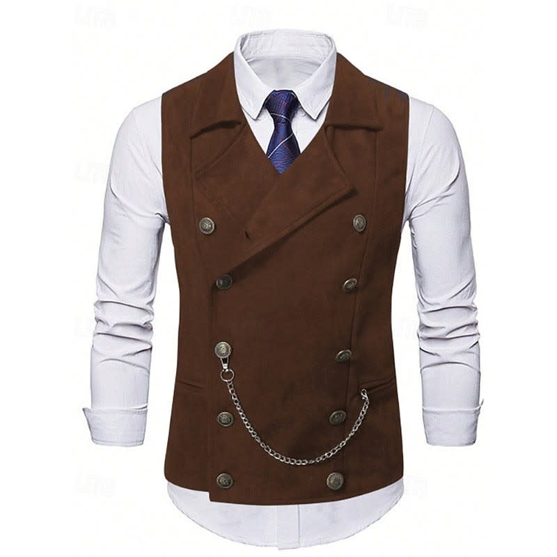Gardner Double Breasted Peak Lapel Waistcoat