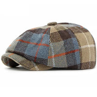 Quade Patchwork Check Flat Cap