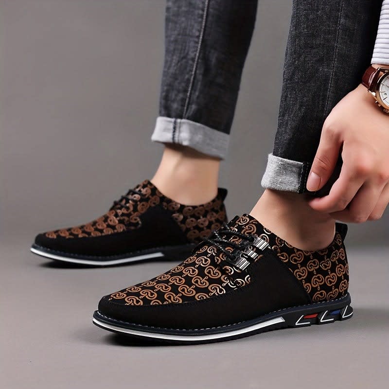 Marcel Printed Lace Up Sneakers