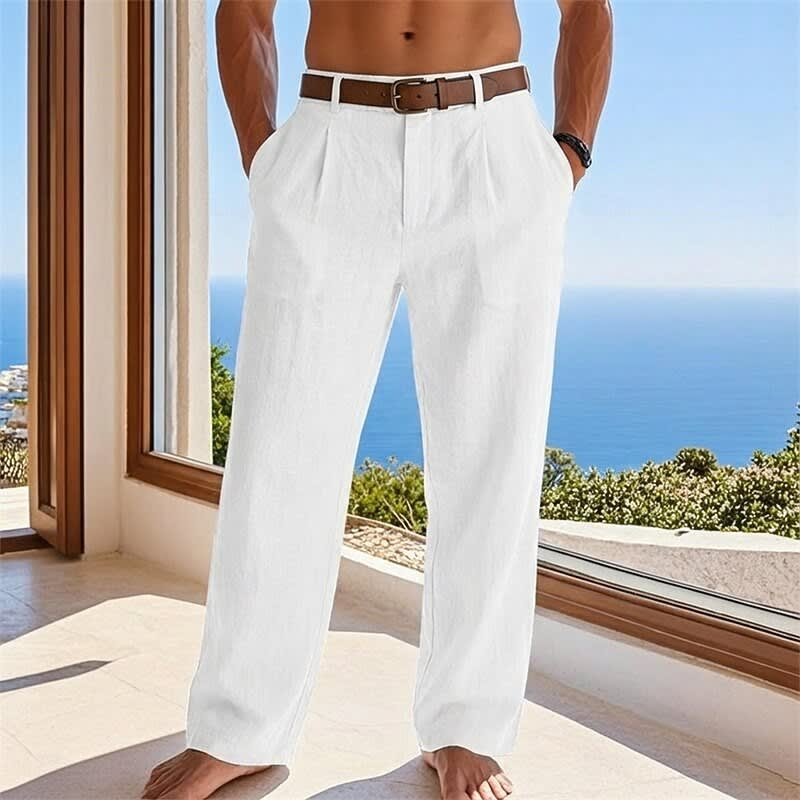 Bishop Pleated Front Summer Trousers