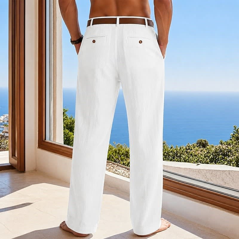 Bishop Pleated Front Summer Trousers