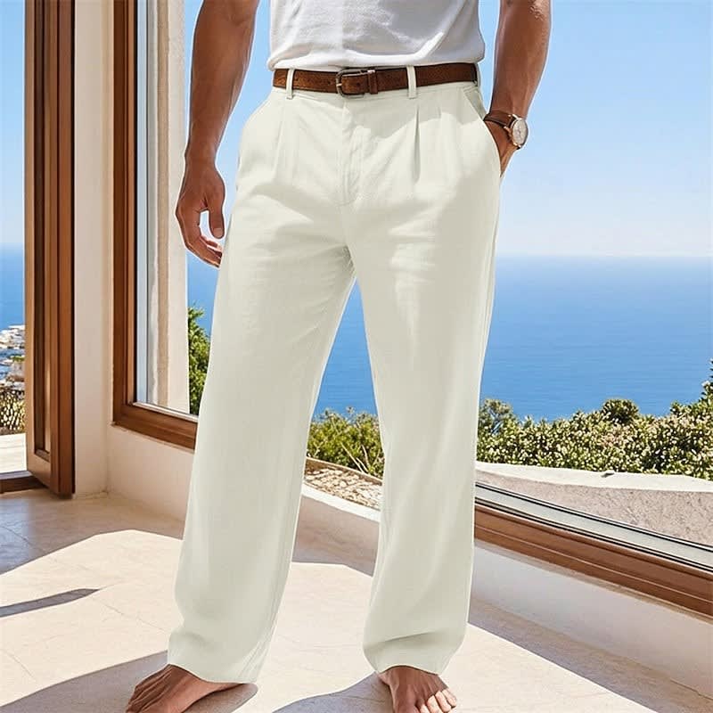 Bishop Pleated Front Summer Trousers