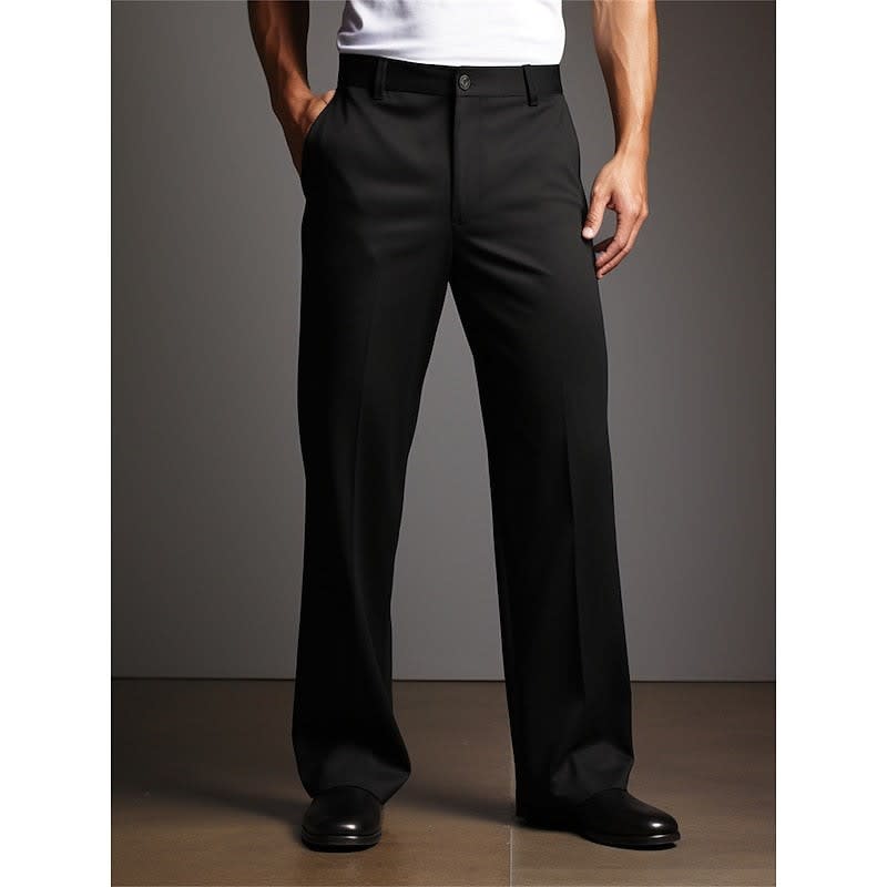 Hughes Flat Front Straight Leg Trousers