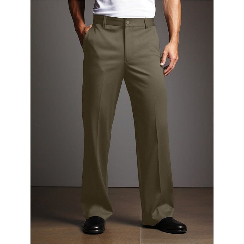 Hughes Flat Front Straight Leg Trousers