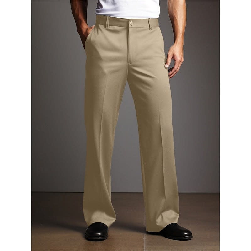 Hughes Flat Front Straight Leg Trousers