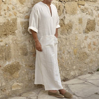 King Split Neck Longline Kaftan Robe