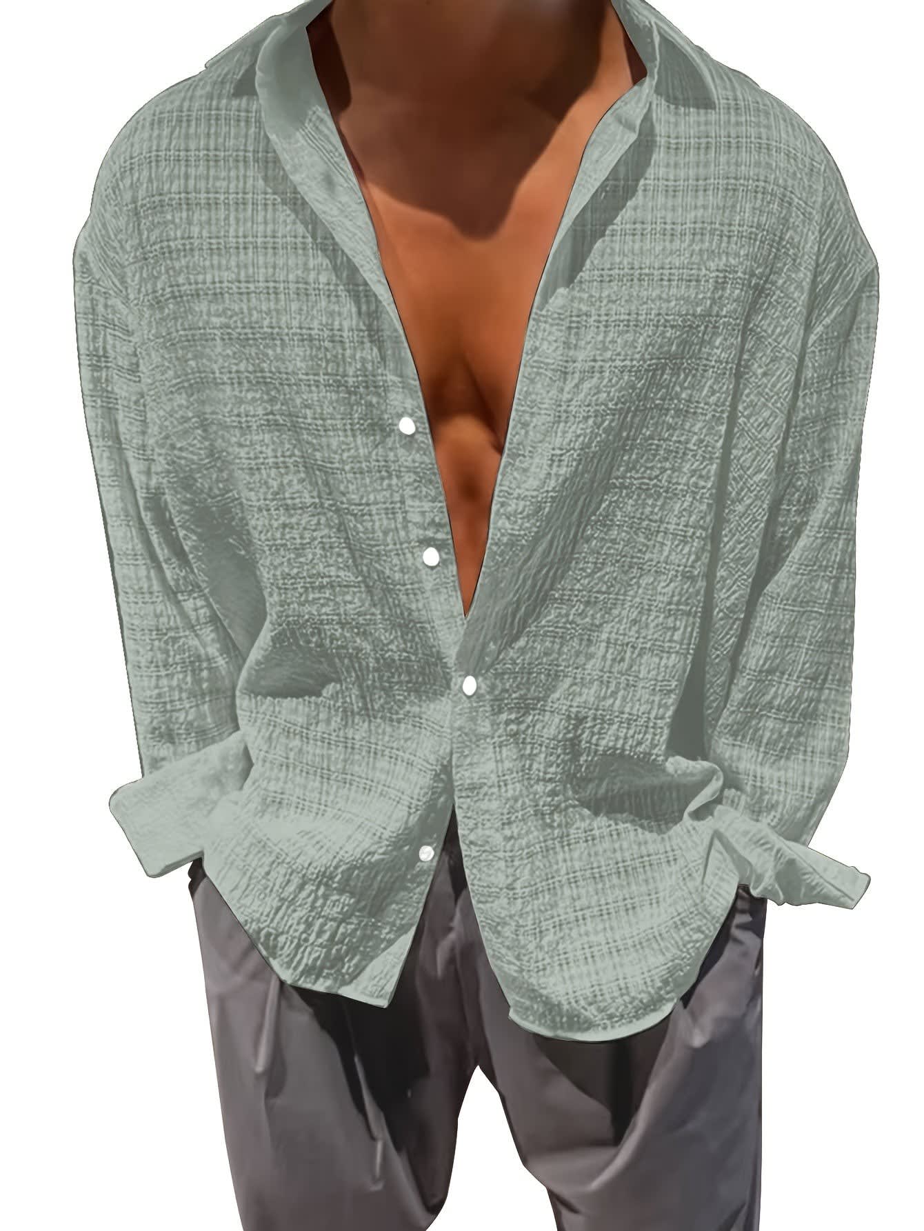 Albie Crinkled Weave Long Sleeve Shirt_9