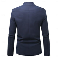 Delmar Mandarin Collar Button Front Jacket