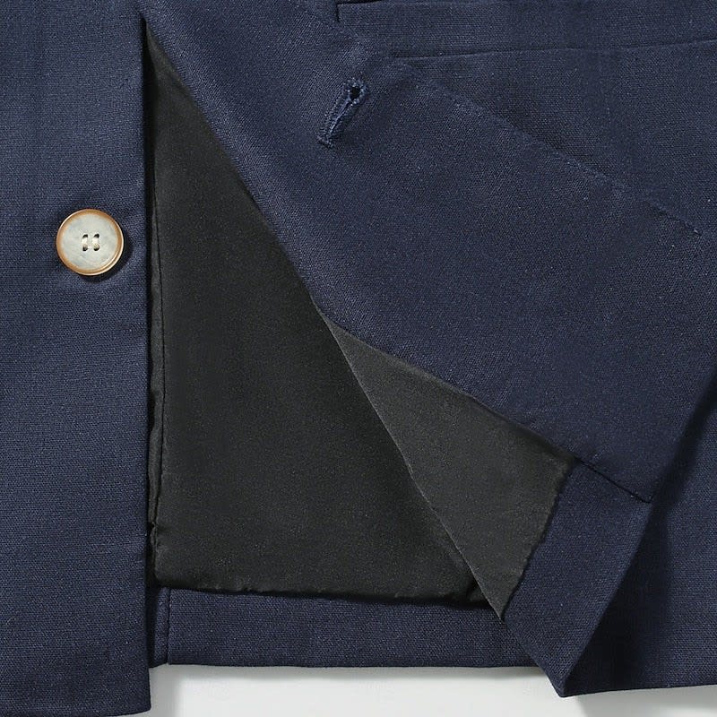 Delmar Mandarin Collar Button Front Jacket