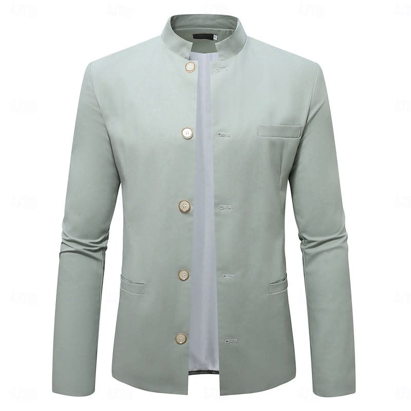 Delmar Mandarin Collar Button Front Jacket