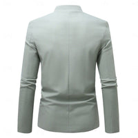 Delmar Mandarin Collar Button Front Jacket