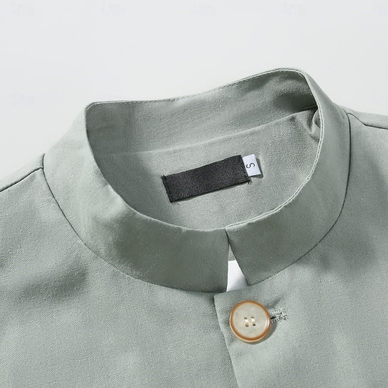 Delmar Mandarin Collar Button Front Jacket