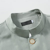 Delmar Mandarin Collar Button Front Jacket