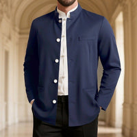 Delmar Mandarin Collar Button Front Jacket