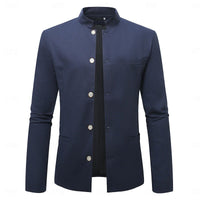 Delmar Mandarin Collar Button Front Jacket