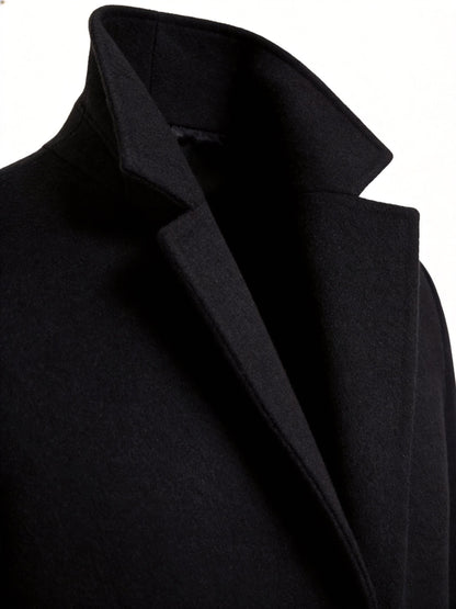Eamon Notch Lapel Longline Overcoat_12